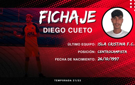 Diego Cueto, el centrocampista isleño se incorpora para la Temporada 21/22